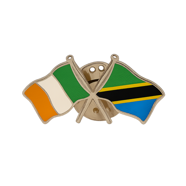 Ireland - Tanzania Flag Pin