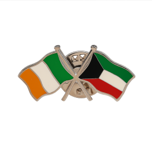 Ireland - Kuwait Flag Pin