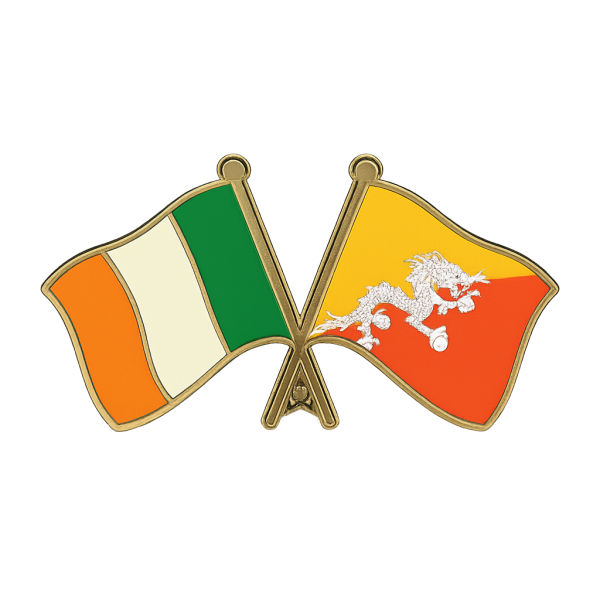Ireland - Bahrain Flag Pin