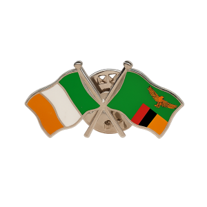 Ireland - Zambia Flag Pin