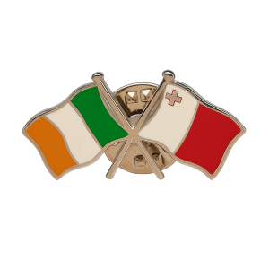 Ireland - Malta Flag Pin