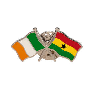 Ireland - Ghana Flag Pin
