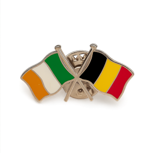 Ireland - Belgium Flag Pin
