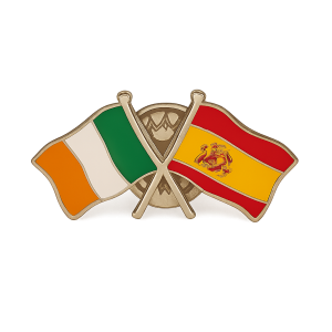 Ireland - Spain Flag Pin