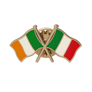 Ireland - Italy Flag Pin