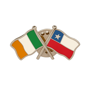 Ireland - Chile Flag Pin