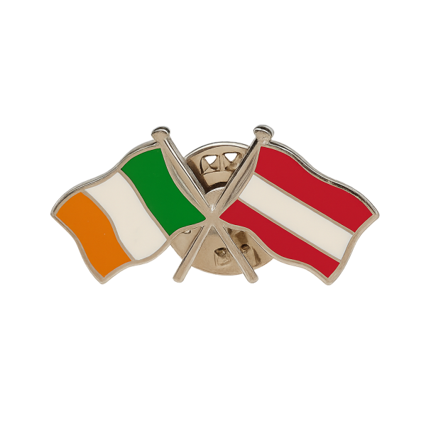 Ireland - Austria Flag Pin