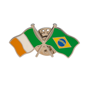Ireland - Brazil Flag Pin