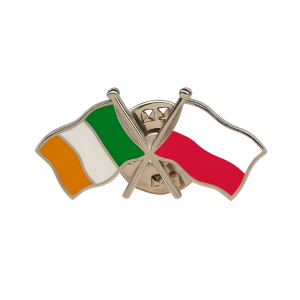 Ireland - Poland Flag Pin