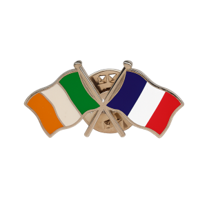 Ireland - France Flag Pin
