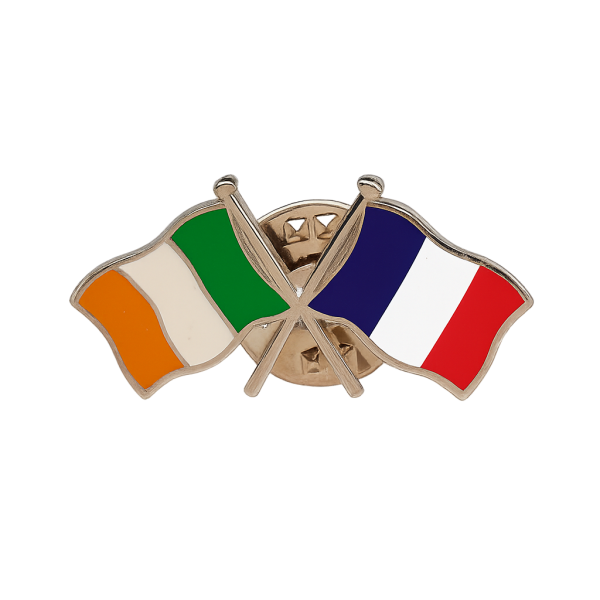 Ireland - France Flag Pin