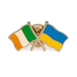 Ireland - Ukraine Flag Pin