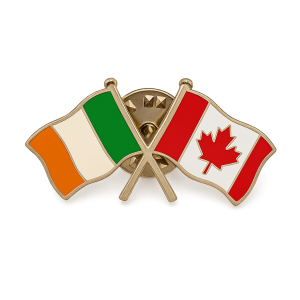 Ireland - Canada Flag Pin