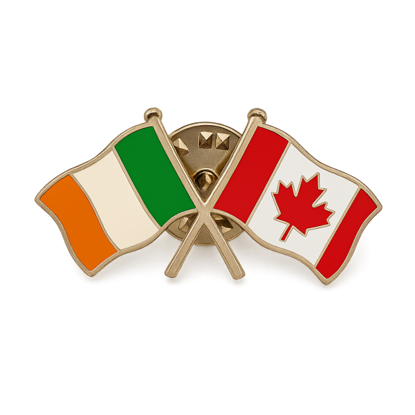 Ireland - Canada Flag Pin