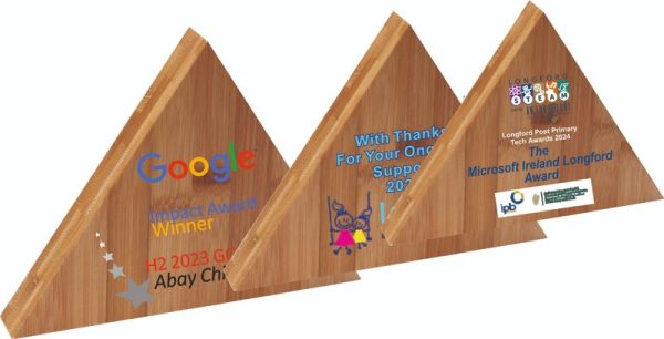 Bamboo Triangle Plaque