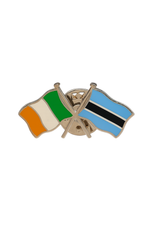 Ireland - Botswana Flag Pin