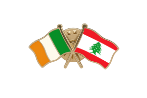 Ireland - Lebanon Flag Pin