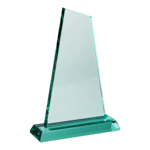 Sloped Glass Plaque (Satin Box)