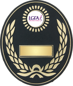 Plastic Plaque (Black with Gold) V201