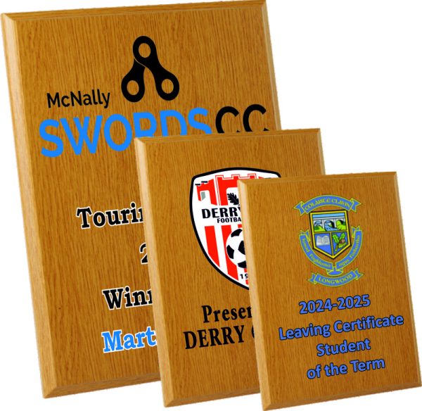 Oak Plaque - UV Printed