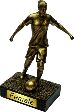 30cm female soccer resin